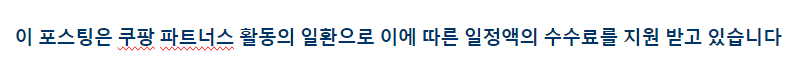 쿠팡 활동 